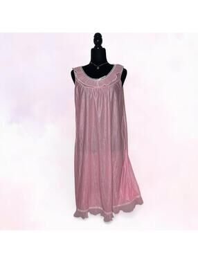 Y2K Pink Nightgown Maxi Dress Coquette Loungewear 2000s